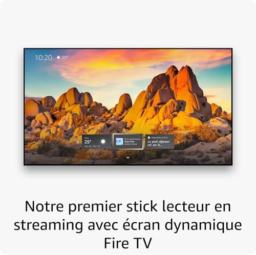 Amazon Fire TV Stick 4K Max (Nouvelle génération), Appareil de streaming avec fonctionnalité Écran dynamique et prenant en charge le Wi-Fi 6E
