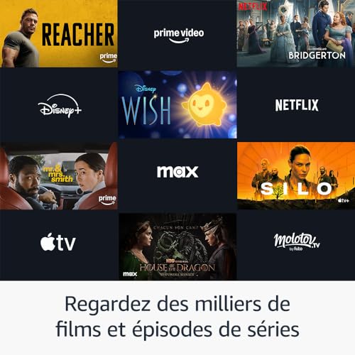 Amazon Fire TV Stick 4K (Nouvelle génération), Appareil de streaming avec prise en charge du Wi-Fi 6 et des technologies Dolby Vision/Atmos et HDR10+