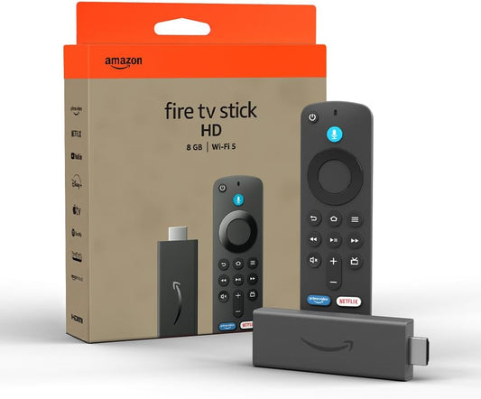 Amazon Fire TV Stick HD (Nouvelle génération) | TV gratuite et en direct, télécommande vocale Alexa, contrôle de la maison connectée, streaming HD
