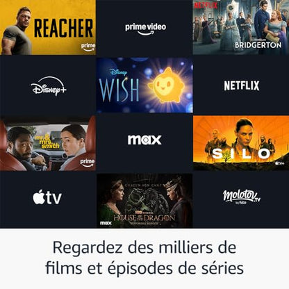 Amazon Fire TV Stick 4K (Nouvelle génération), Appareil de streaming avec prise en charge du Wi-Fi 6 et des technologies Dolby Vision/Atmos et HDR10+
